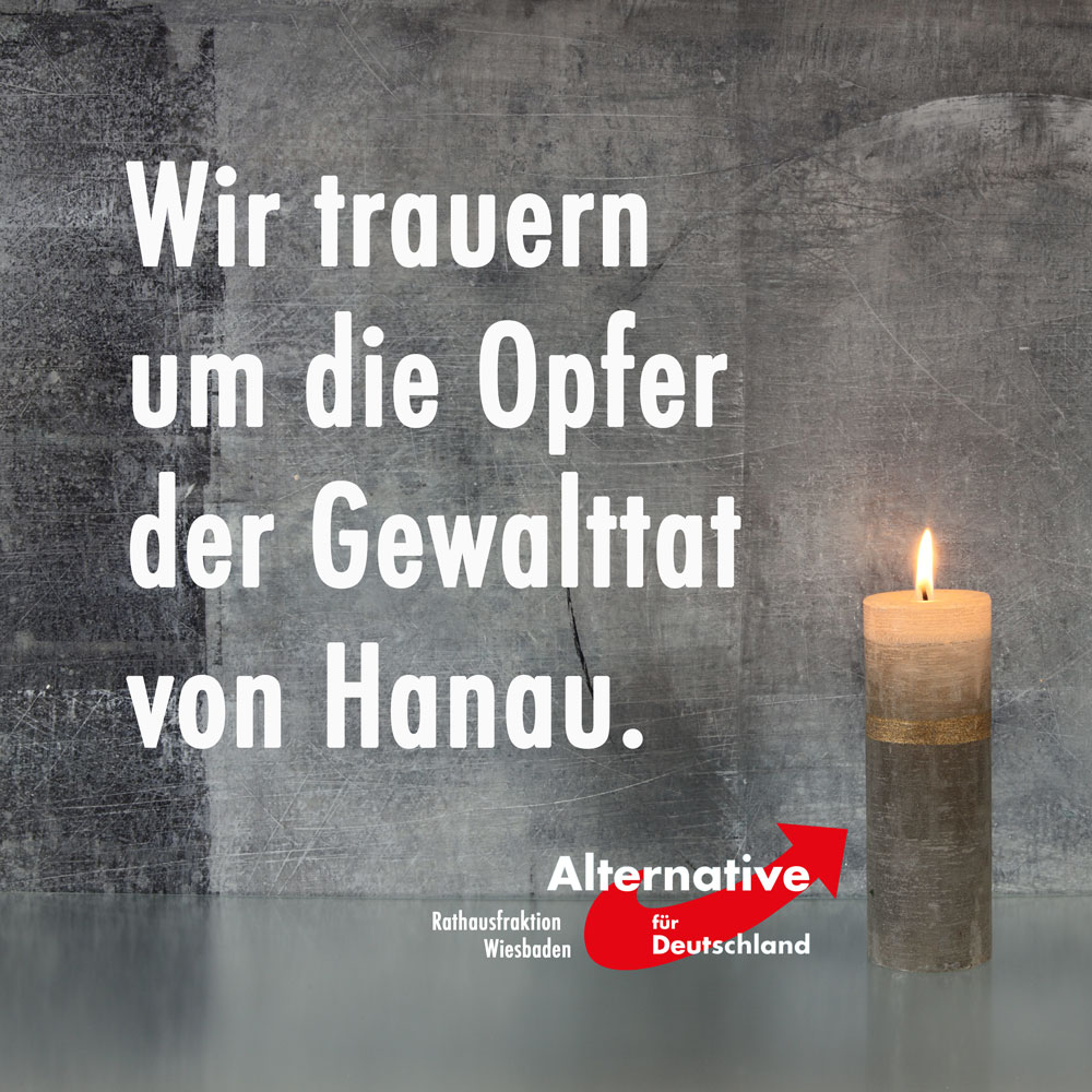 AfD Rathausfraktion Wiesbaden Gewaltat-in-Hanau
