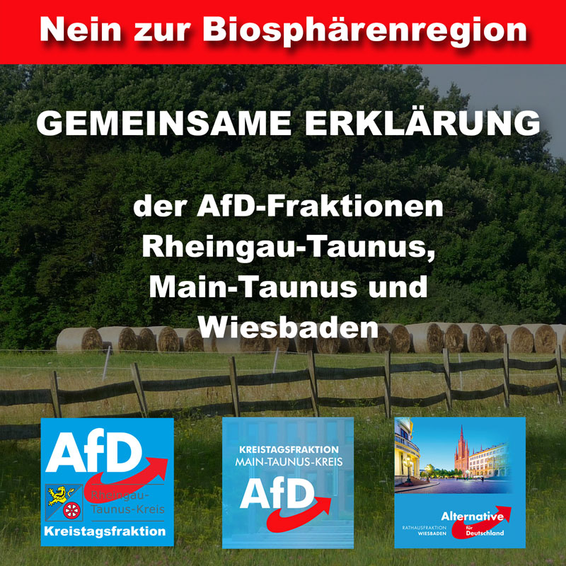 AfD Rathausfraktion Wiesbaden -Biosphärenregion-Gemeinsame-Erklärung
