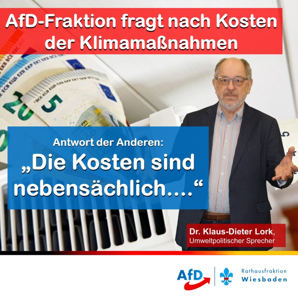 AfD fragt nach Kosten der Klimamaßnahmen