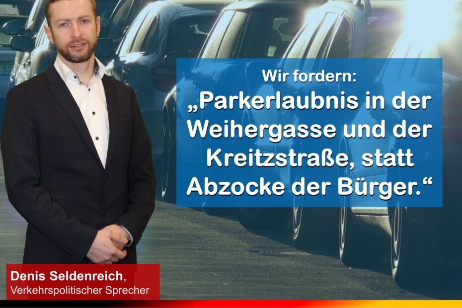 AfD Wiesbaden ANWOHNER-PARKPLÄTZE FALLEN DER VERKEHRSWENDE ZUM OPFER