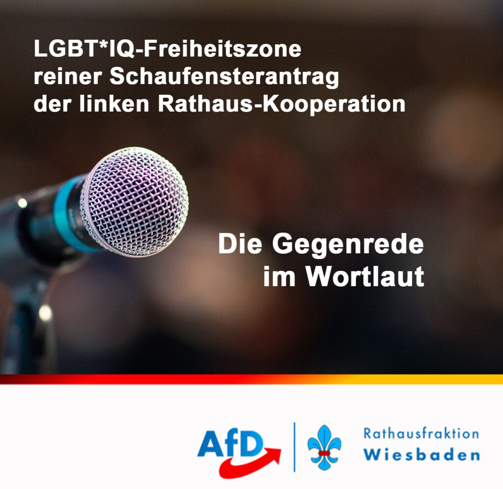 LGBT*IQ-Freiheitszone reiner Schaufensterantrag der linken Rathaus-Kooperation