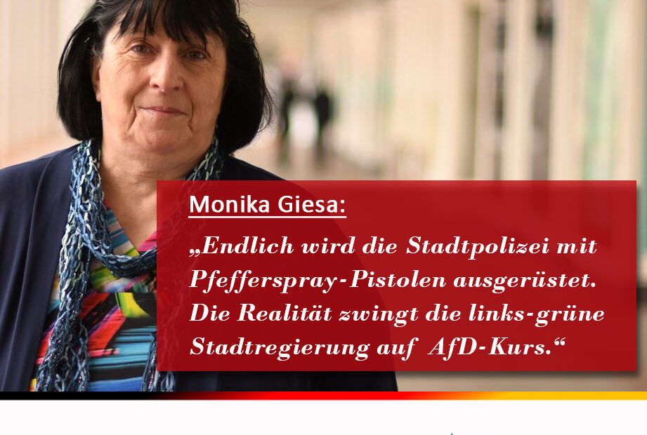 Ausrüstung der Ordnungspolizei mit Pfefferspray-Pistolen war überfällig