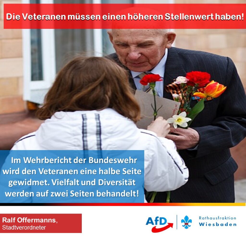 Die Veteranen müssen einen höheren Stellenwert haben