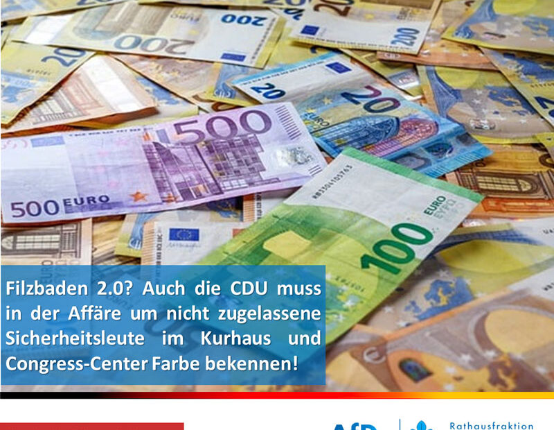 Staatsanwaltliche Ermittlungen beim WICM und dem Wiesbadener Ordnungsamt - Die CDU muss zur Aufklärung beizutragen