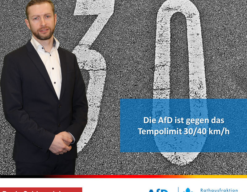 AfD Fraktion äußert sich zur Einführung des Tempolimits von 30/40 km/h auf Wiesbadener Straßen