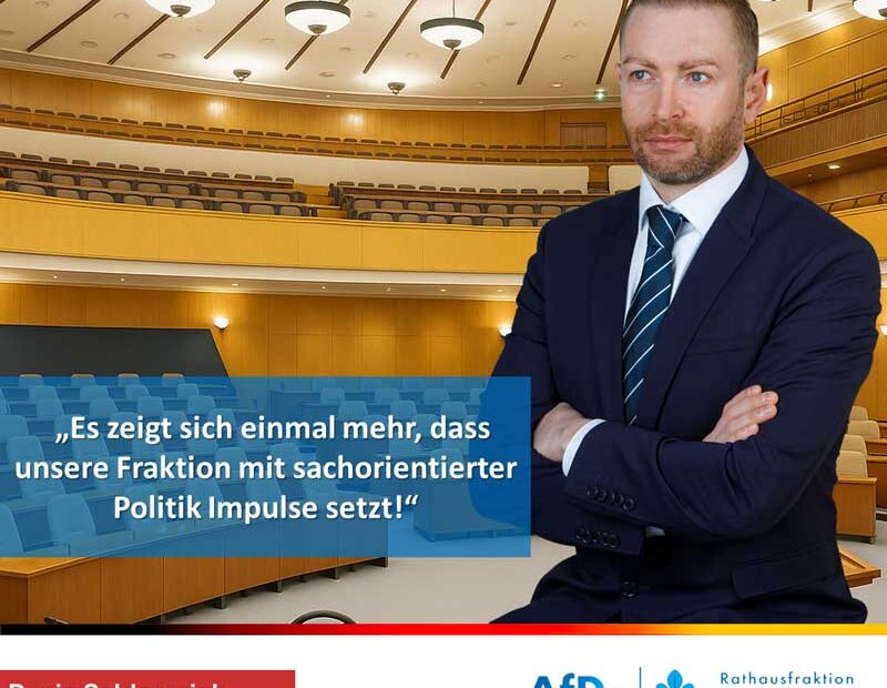 AfD-Rathausfraktion fordert vollständige Abarbeitung der Tagesordnung in der Stadtverordnetenversammlung